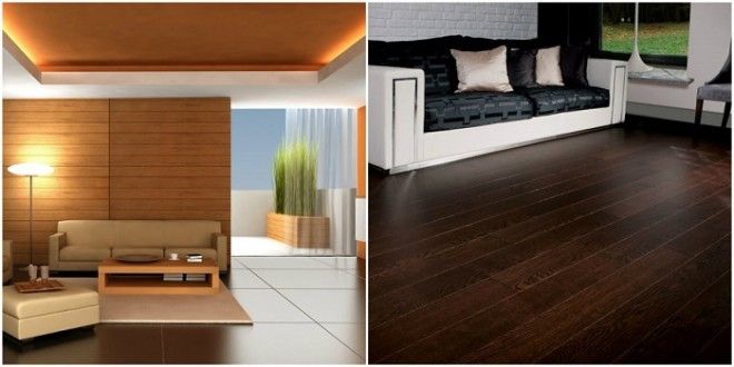 Подобранные в один тон цвет стен и мебель будут идеально сочетаться а пол сделанный из дерева придаст контраста в комнате